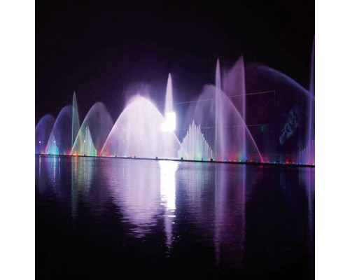Прожектор для фонтана Aquaviva (9LED 9 Вт 12/24 В) RGB на трубу