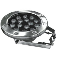 Прожектор для фонтана Aquaviva (15LED 15 Вт 12/24 В) RGB на трубу