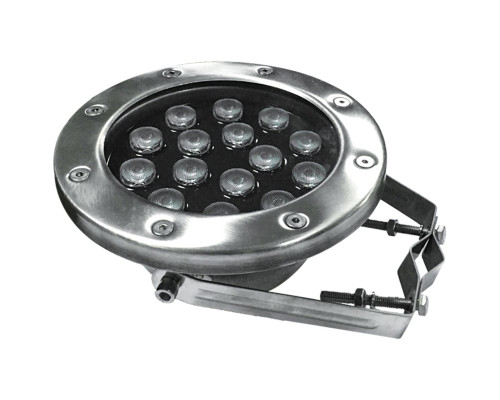Прожектор для фонтана Aquaviva (15LED 15 Вт 12/24 В) RGB на трубу