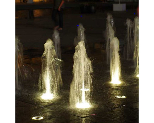 Прожектор с водостоком для пешеходного фонтана Aquaviva (12LED 12 Вт 12/24 В) RGB