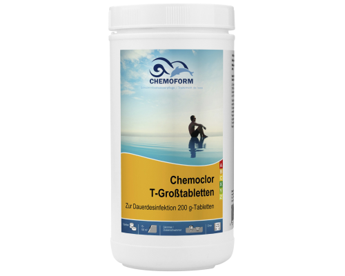 Повільний хлор Chemochlor T-Großtabletten, 1кг (таблетки 200 г)