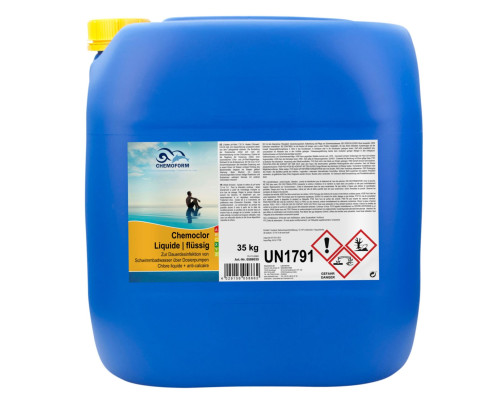Хімія для басейна Гіпохлорит натрію Chemochlor flusing,  35кг