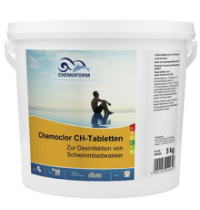 Повільний хлор Chemochlor-T-Tablette, 5 кг (таблетки 20 г)