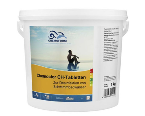Повільний хлор Chemochlor-T-Tablette, 5 кг (таблетки 20 г)
