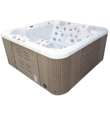 Гидромассажный бассейн IQUE Dreamline-II 2200-II-DD-BP (WiFi) (220x220x96 см) Brushed walnut