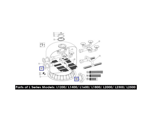 Фланец соединительный для Emaux L2300-2500 (1151099)