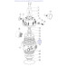 Уплотнительное кольцо Emaux крана MPV-06 1.5 "(под крышку крана) 2011144