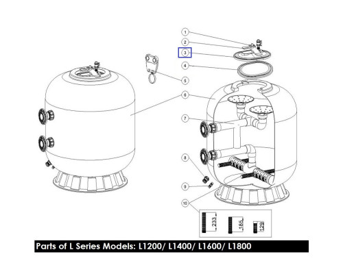 Смотровое окно для фильтра Emaux L1200-1800 (1161006)
