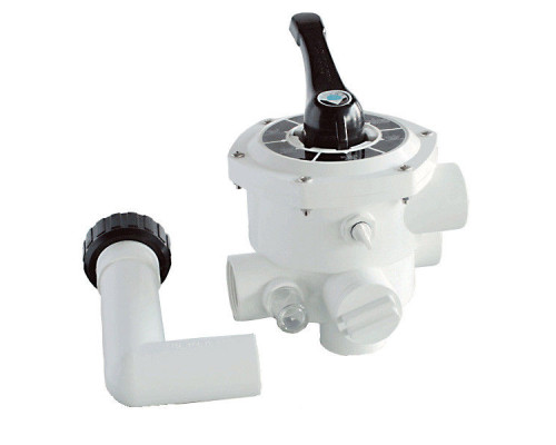 Кран шестиходовой Emaux MPV03 (1,5") боковой (88280811W) белый