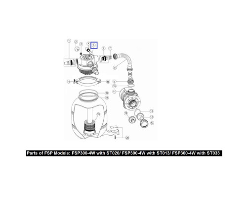 Кран шестиходовой Emaux 1,5'' MPV07 (88281505B)