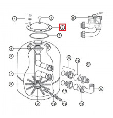 Крышка NCX12001 фильтра Hayward NC600SE2