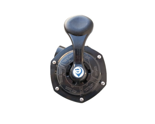 Кран шестиходовой Emaux MPV03 (1,5") боковой (88280811B) черный