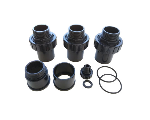Кран шестиходовой Emaux MPV03 (1,5") боковой (88280811B) черный