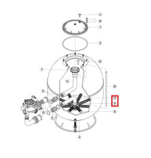 Коллектор с коленом Hayward S360SLE (RRFI0016.04RRFD0310.72R)