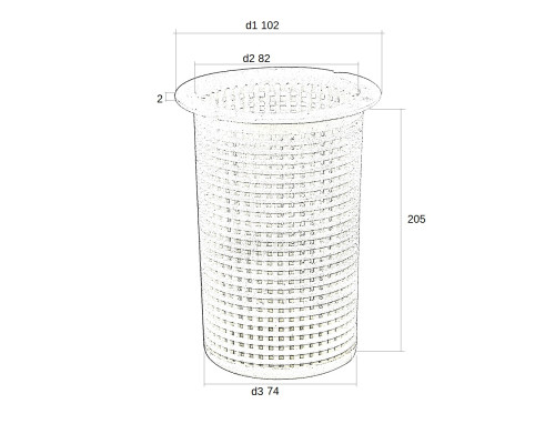 Корзинка префильтра Emaux SS 89022401/01112051