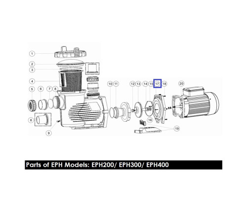 Фланец насоса Emaux EPH 1020017
