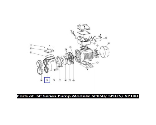 Корпус для насоса Emaux серия SP 01021037