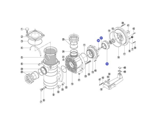 Крыльчатка насоса Kripsol KAN/KT 10 HP (RBH0007.23R/ RPUM0013.26R)