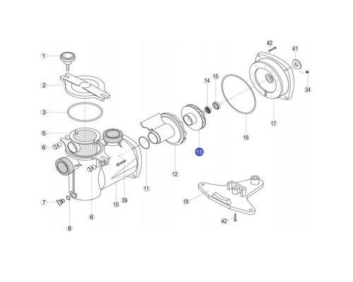 Крыльчатка NK25 - RNK 130.A/ RBH0007.00R (RPUM0013.00R)
