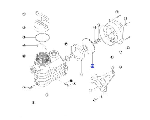 Крыльчатка EP100 RKS133.A