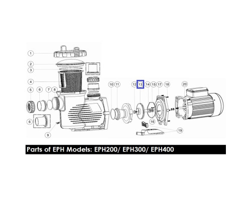 Крыльчатка для насоса Emaux EPH400 01311049