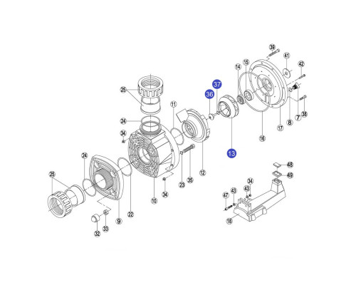 Крыльчатка насоса КА/KAP450 - RKA 136.A/ RBH0007.15R