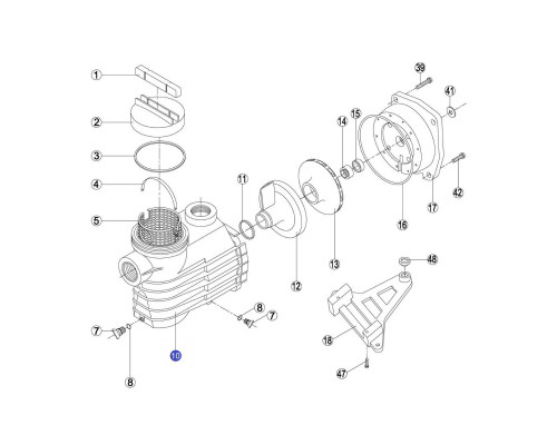 Корпус насоса Kripsol EP - Rep 100.A / RBH0010.04R (RPUM0010.04R)