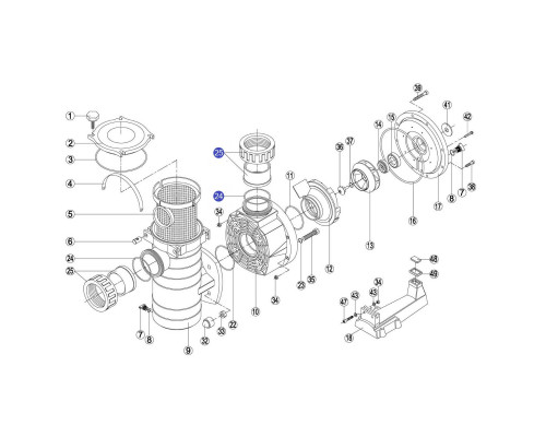 Муфта насоса Kripsol KAN - RPUM2425.02R / RBH0015.03R, 100 мм