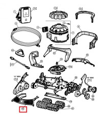 Передняя накладка корпуса для пылесоса Hayward AquaVac 600 и 650 (RCX361318236)