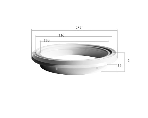 Круглая рамка скиммера Kripsol RSK021.A/ R1230021.0
