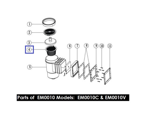 Корзинка с ручкой для скиммеров Emaux Standard EM0010/0020 (89150201/89150101)