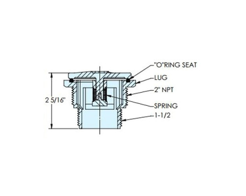 Дренажний клапан Hayward SP1056