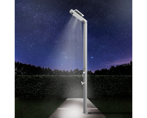 Душ вуличний Aquaviva Quick з LED підсвічуванням та мийкою для ніг, алюміній Q825/9007-QL