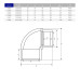 Угол ПВХ Hidroten 1001605, редукционный, d50x50x40 мм