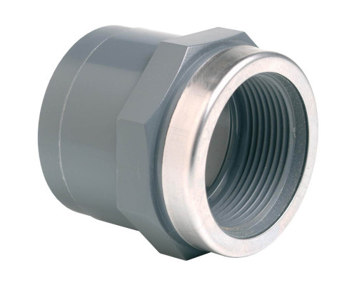 Муфта ПВХ Effast RGRMAR032D переходная, c металлическим кольцом d32x1"