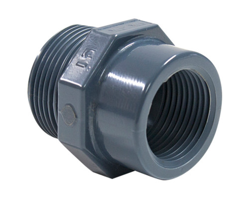 Переходник ПВХ Hidroten 1002481, резьбовое соединение НР-ВР, 3"-2 1/2"