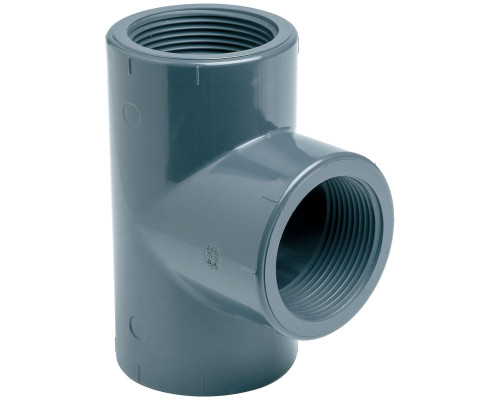 Тройник ПВХ Effast RERTIE020B 90° с внутренней резьбой, d1/2"