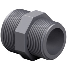 Ниппель ПВХ Effast RERNRE040D переходной, с наружной резьбой, d1-1/4"х1"