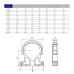 Крепление для труб ПВХ Hidroten 1091434, с фиксатором, d225 мм