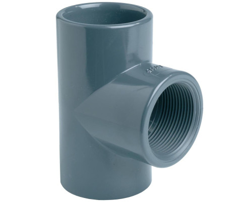 Тройник ПВХ Effast RGRTIG050F 90° переходной, с резьбой d50x1-1/2"