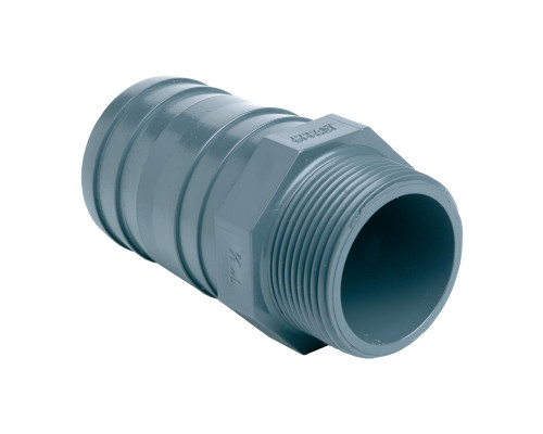 Штуцер ПВХ Effast RERPGE025C для шланга, резьбовой d25х3/4"