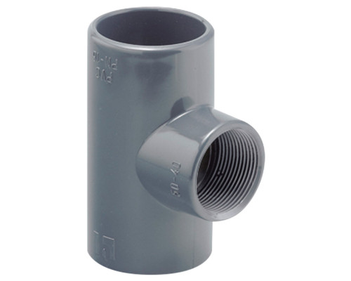 Тройник переходной 90° ПВХ Hidroten 1002232, BP, d32 мм, 3/4"