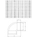 Угол ПВХ Hidroten 1001074, 90°, d20 мм