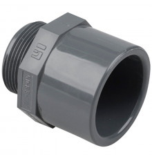 Подвійний адаптер ПВХ Hidroten 1002001, муфта/втулка, НР, d20-25 мм, 1/2"