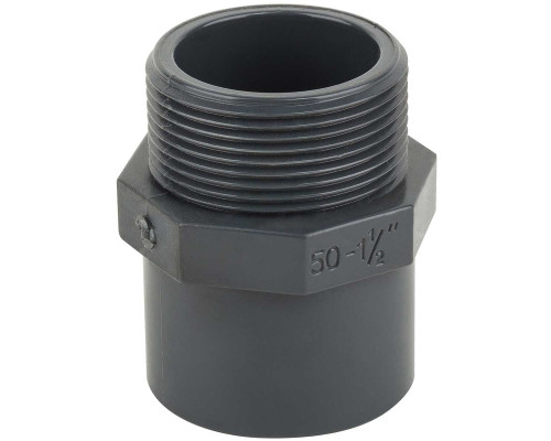 Муфта ПВХ Kripsol MR30 63.C редукционная, с наружной резьбой, d50-63х2"