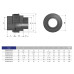 Муфта ПВХ Effast RGRBMG020B разборная, с наружной резьбой d20x1/2"