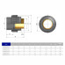 Муфта ПВХ Effast RGRBND040E.N переходная с наружной резьбой, латунь d40x1-1/4"