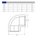 Угол ПВХ Hidroten ВР-ВР 1002303, резьбовой, d1"