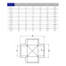 Крестовина ПВХ Hidroten 1001250, 90°, d125 мм