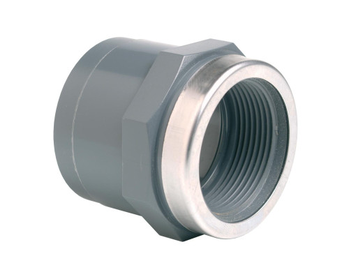 Муфта ПВХ Effast RGRMAR040E переходная, c металлическим кольцом d40x1-1/4"